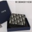 [JHL] 디올 오블리크 반지갑 11.5*9.5cm 블루 2OBBH027YSE-H05E Dior