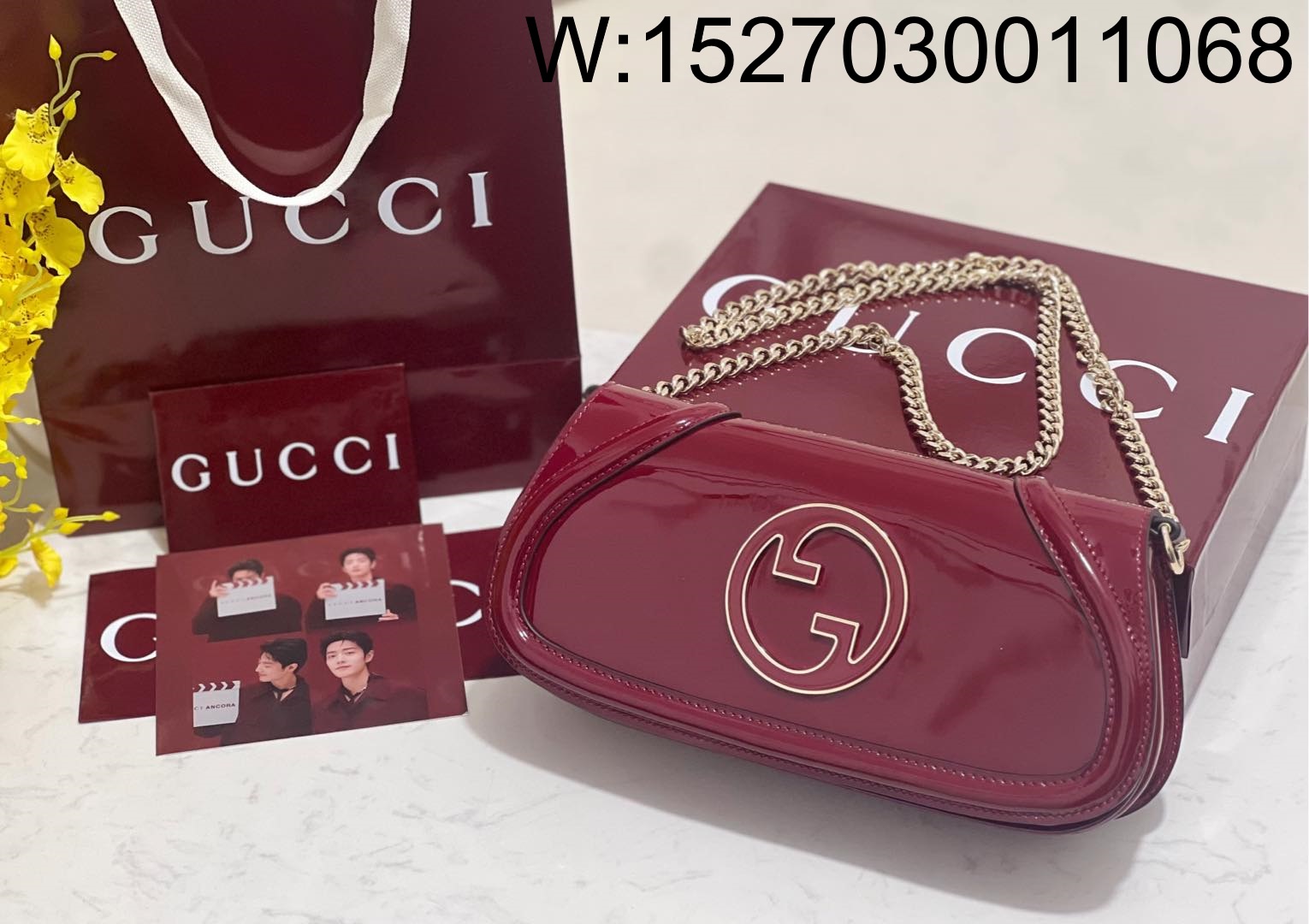 [JHL] 구찌 블론디 체인 숄더백 814952 29.5*12.5*7cm 레드 Gucci