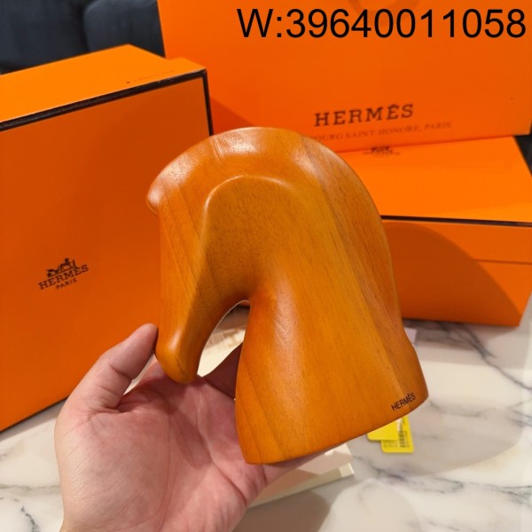 AGG 에르메스 말 대가리 장식품 오랜지 Hermes