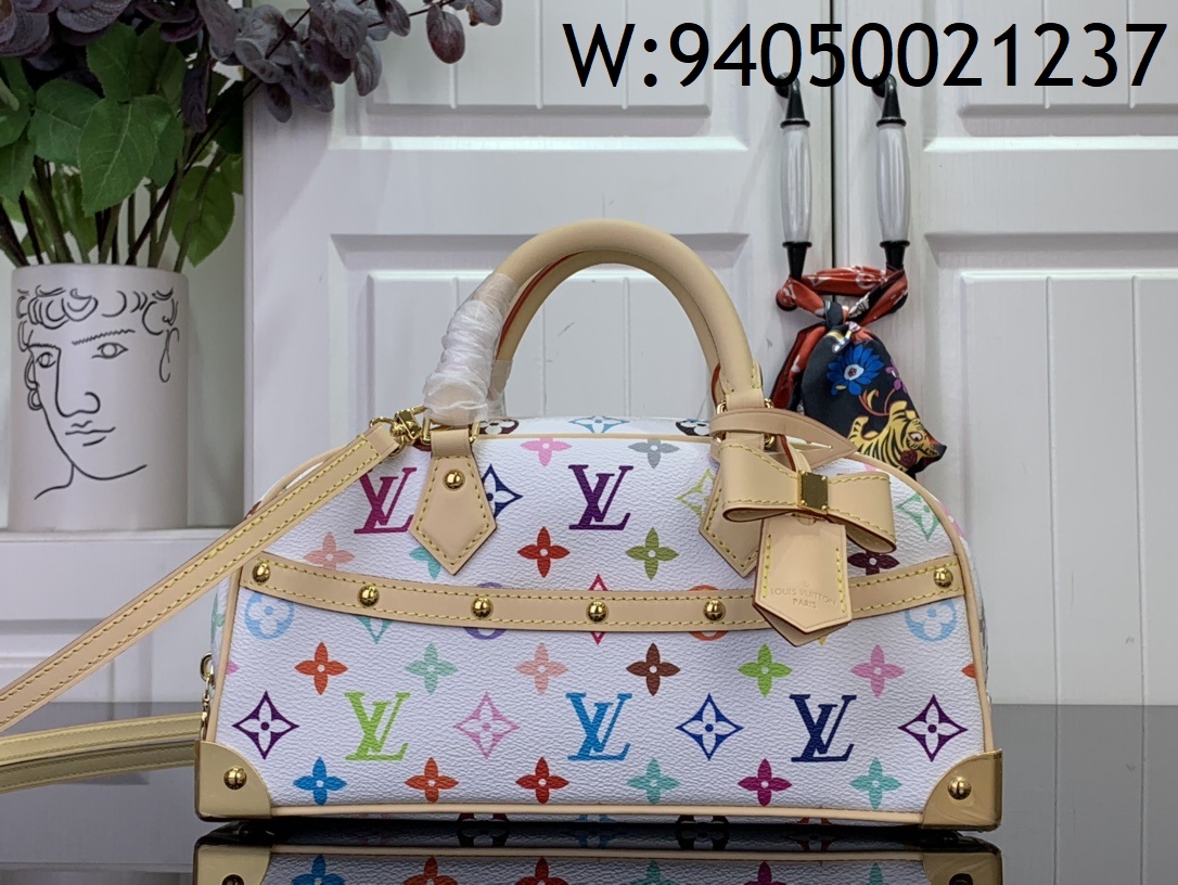 [88factory] 루이비통 LV X TM 멀티컬러 이스트 웨스트 핸들백 27*14*10cm M13084 화이트