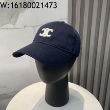 AGG 셀린느 개선문 로고 모자 캡 네이비