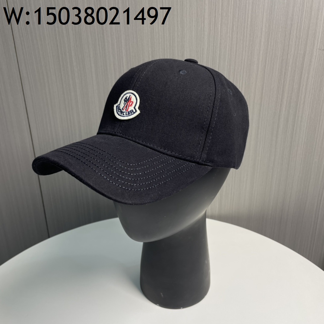 AGG 몽클레어 로고 모자 캡 블랙