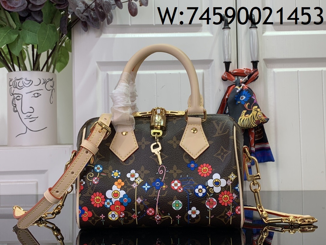 [88factory] 루이비통 LV X TM 스피디 반둘리에 20 모노그램  M14175 20.5*13.5*12cm 브라운