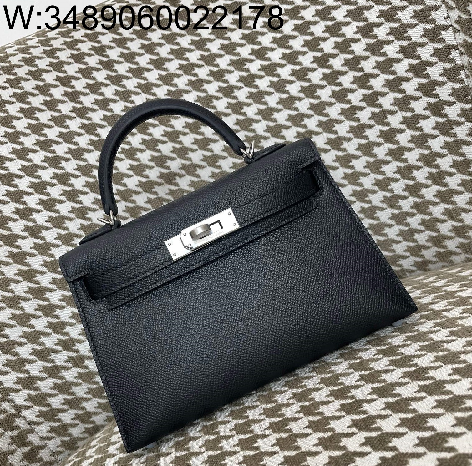 [장인의집] 에르메스 켈리 19 은장 블랙 epsom