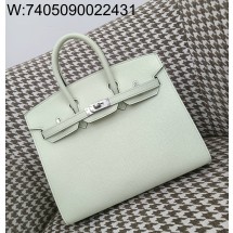 [장인의집] 에르메스 버킨 25 은장 연그린 epsom