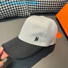 AGG 에르메스 H로고 자수 모자 볼캡 블랙
