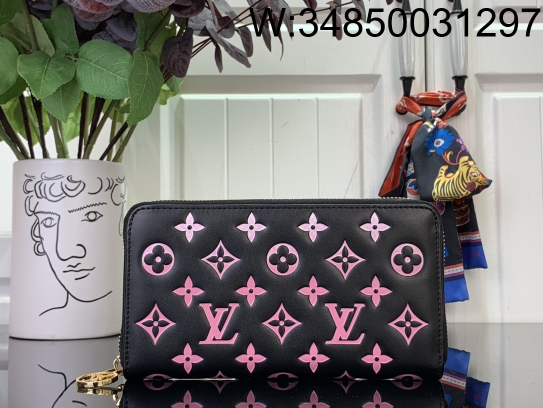 [88factory] 루이비통 LV X TM 지피 장지갑 M14096 19.5*10.5*2.5cm 핑크