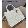 [엔젤] 디올 스몰 디올 북 토트 매크로까나쥬 26.5*22*14cm 화이트 