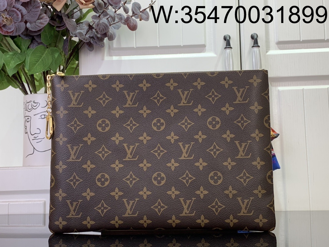 [88factory] 루이비통 키 파우치 L 33*23.5*1cm M13561 브라운