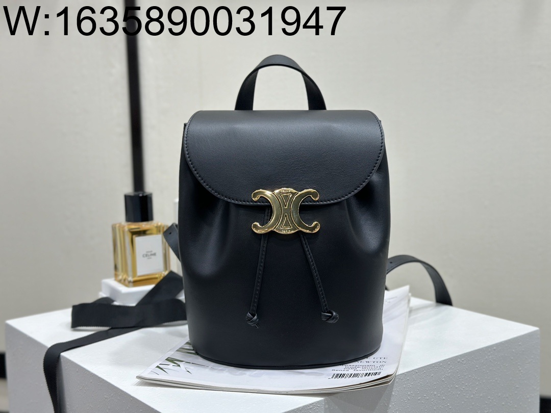 백경 셀린느 보니 스무스 백팩 25*18*13cm 118703 블랙