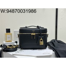 백경 셀린느 배니티 내츄럴 카프스킨 백 블랙 18*12*18cm 119463