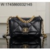[JD] 샤넬 19 스몰 핸드백 램스킨 골드 메탈 블랙 26cm 