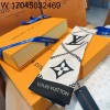 AGG 루이비통 프라워 실크 명주 스카프 화이트