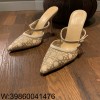 [QR 5009] 디올 capture 뮬 힐 투명 누드 10cm 