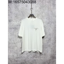 [사슬공장] 프라다 양색 입체 모노그램 반팔티 화이트