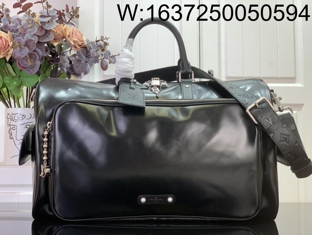 [88factory] 루이비통 키폴 카고 반둘리에 50 블랙 M13992 23*29*52cm