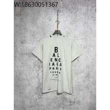 [사슬공장] 발렌시아가 모노그램 이니셜 프린트 반팔티 화이트