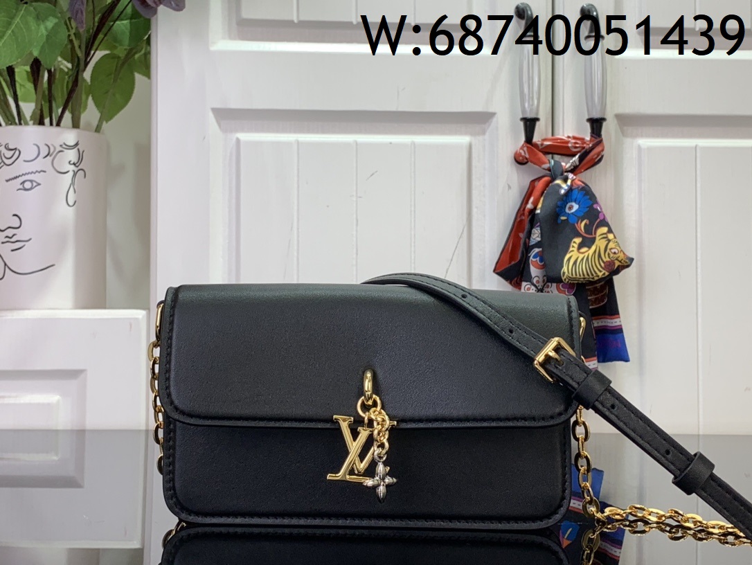 [88factory] 루이비통 월릿 온 체인 LV 블룸 블랙 M14564 11.5*4*20cm