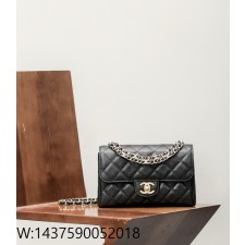[CD] 샤넬 캐비어 플랩 체인 백 골드 멜달 25P 블랙 라지 22*14*6.5cm