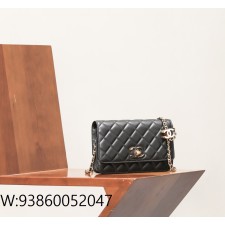 [CD] 샤넬 24A CC WOC 플랩 백 블랙 19*12*3.5cm