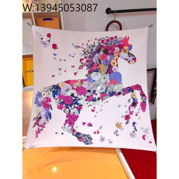 AGG 로에베 꺄레 90 로브 레제르 스카프 ROBE LEGERE 90*90cm 핑크