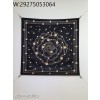 AGG 샤넬 동백꽃 스퀘어 스카프 90*90cm 블랙