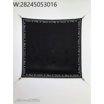 AGG 샤넬 모노그램 베이직 스퀘어 스카프 90*90cm 블랙