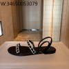[QR 5009] 디올 Diorissime 가죽 라인스톤 샌들 블랙