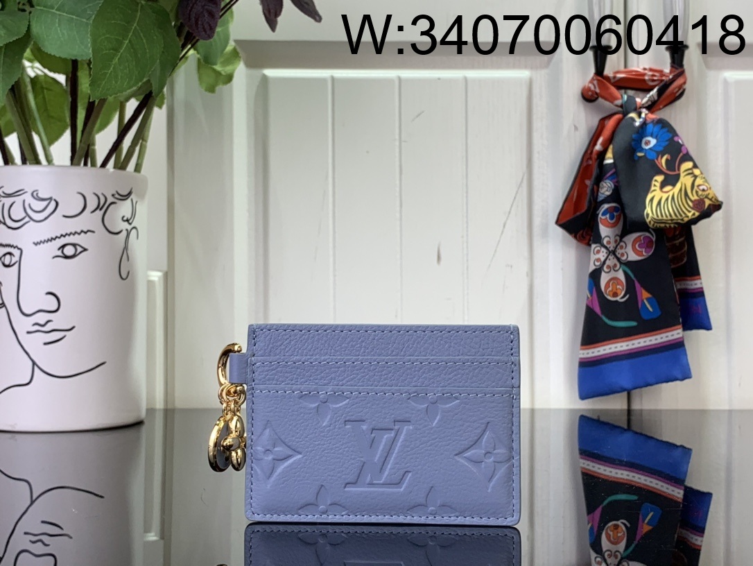 [88factory] 루이비통 LV 참 카드 홀더 M13649 7.3*0.3*10.2cm 블루