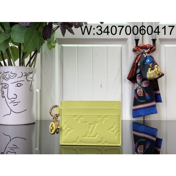 [88factory] 루이비통 LV 참 카드 홀더 M13649 7.3*0.3*10.2cm 라이트 옐로우