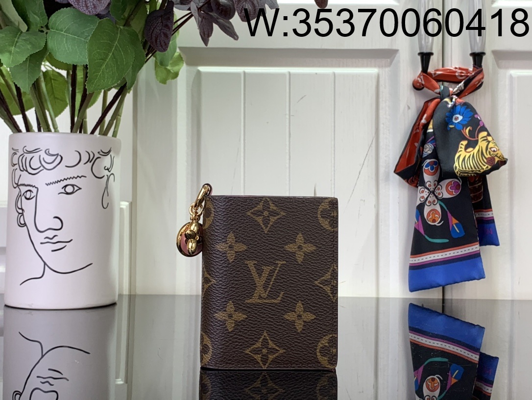 [88factory] 루이비통 LV 참 포켓 월릿 M14718 10*2.5*9cm 핑크