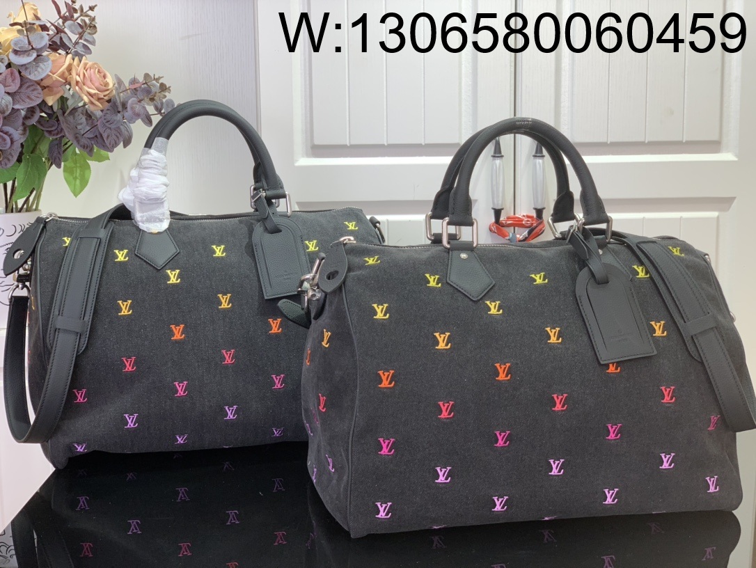 [88factory] 루이비통 스피디 40 반둘리에 블랙 M14136 40*26*23cm