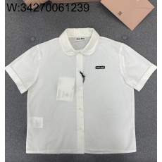 TJ공장 미우미우 여성용 반팔 셔...