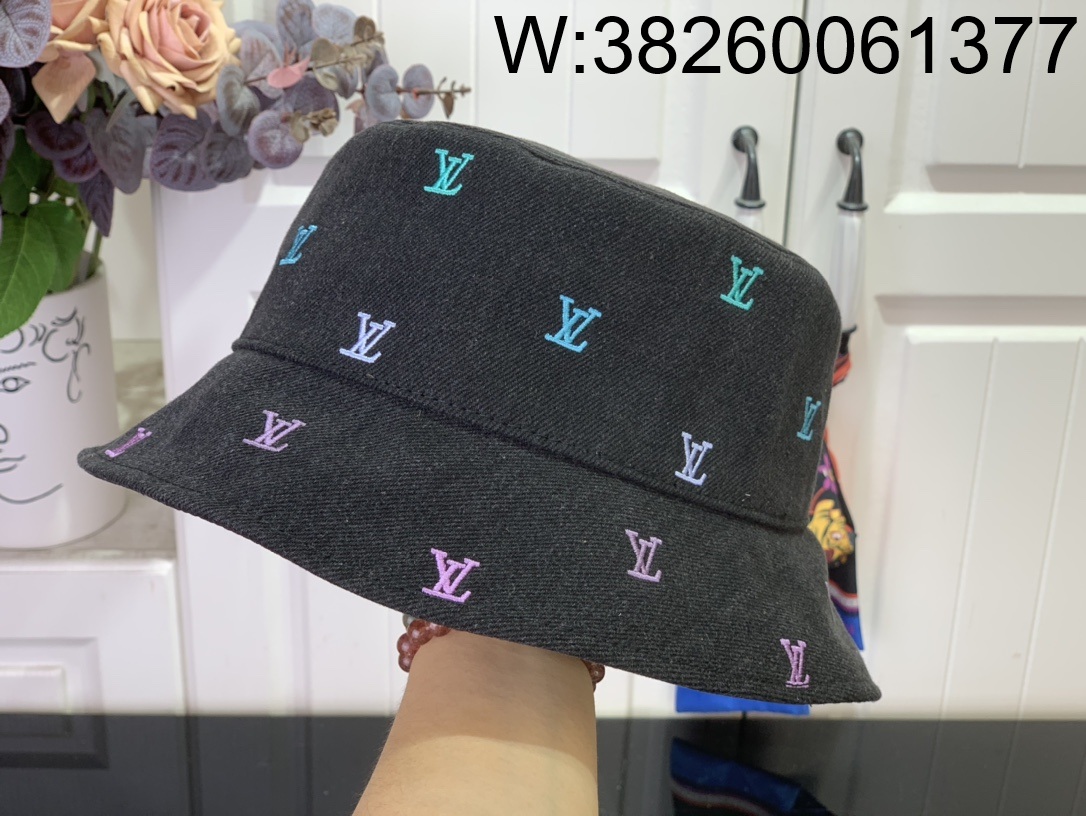 [88factory] 루이비통 LV 블라종 셰이딩 데님 리버서블 버킷 햇 M7978M 16*30*30cm