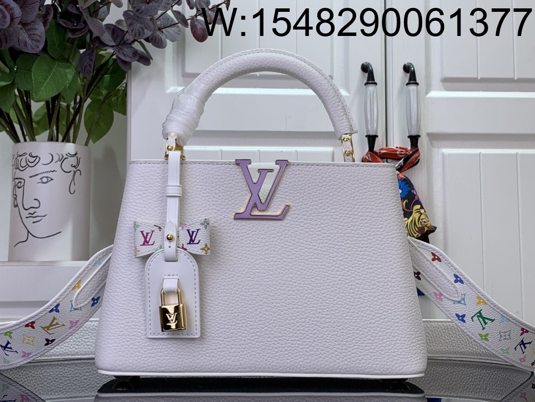[88factory] 루이비통 LV x TM 카퓌신 BB 화이트 M13253 17.3*9*27cm
