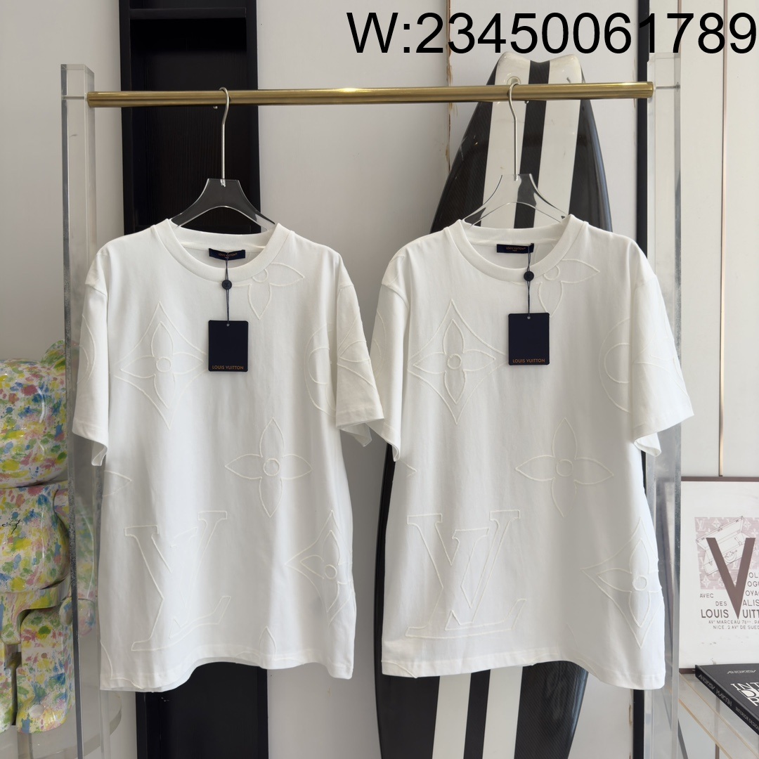 V공장 루이비통 점보 LV 플라워 반팔티 화이트