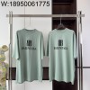 V공장 발렌시아가 BB 모노그램 프린트 반팔티 회녹색