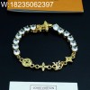 AGG 루이비통 Crystals 큐빅 팔찌 골드