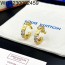 AGG 루이비통 Crystals 큐빅 귀걸이 골드