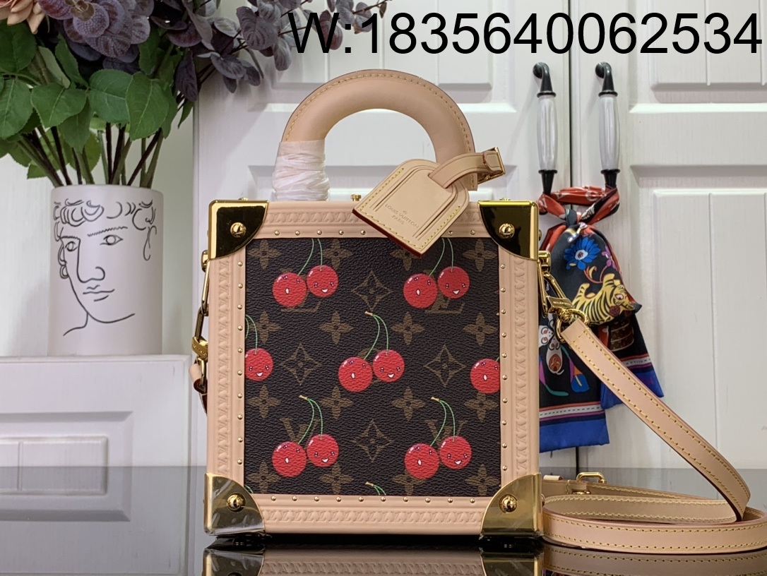 [88factory] 루이비통 LV x TM 미니 스퀘어 트렁크 체리 M14040 17*8*17cm