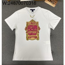 TJ공장 루이비통 앵무새 프린트 반팔티 화이트