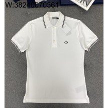 TJ공장 디올 검정 CD 자수 카라티 / 반팔티 / 폴로 / 폴로티 화이트