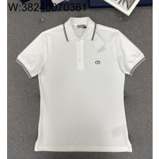 TJ공장 디올 검정 CD 자수 카라티 / 반팔티 / 폴로 / 폴로티 화이트