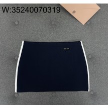TJ공장 미우미우 모노그램 옆 배색 미니스커트