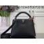 [88factory] 루이비통 카퓌신 스몰 타조무늬 27*18*9cm M24714 블랙