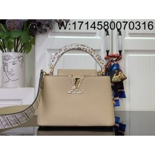 [88factory] 루이비통 카퓌신 미니 악어무늬 21*14*8cm M86036 베이지