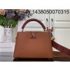 [88factory] 루이비통 카퓌신 스몰 악어무늬 27*18*9cm M86035 적갈색
