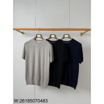 [lo공장] 로로피아나 wish 라운드 넥 니트 반팔티 3컬러