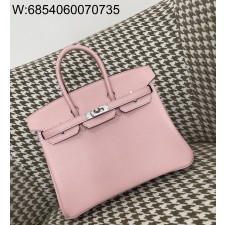 [장인의집] 에르메스 버킨 25 핑크 은장 산양가죽