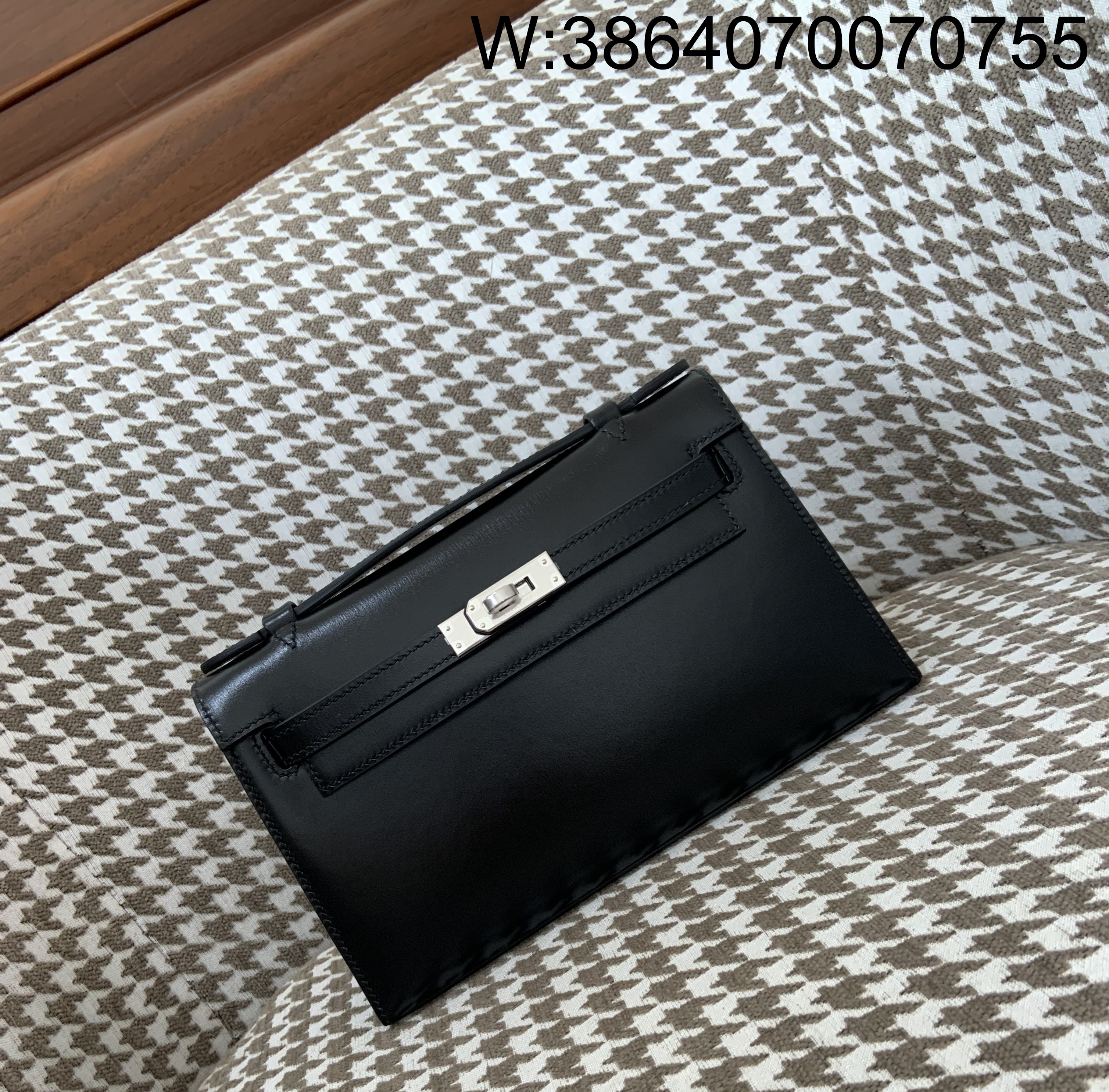 [장인의집] 에르메스 켈리 22 은장 블랙 swift